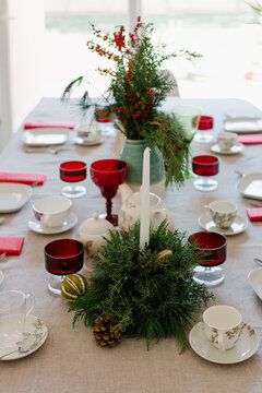 Christmas table decoration