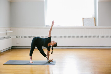 Woman Yogi Amputee