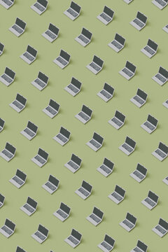 Pattern with laptops