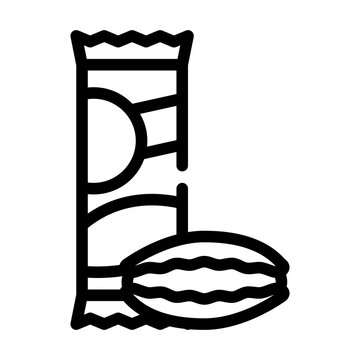 gnocchetti sardi pasta line icon vector. gnocchetti sardi pasta sign. isolated contour symbol black illustration