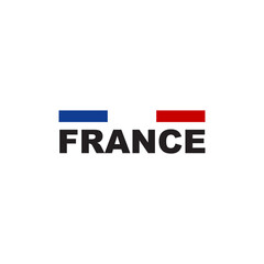 France flag logo design template