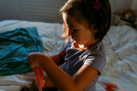 Sun and shadow in the bedroom