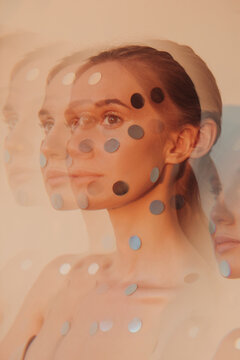 Multi exposure beauty portrait 
