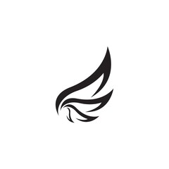 Fototapeta na wymiar Wings logo vector template illustration