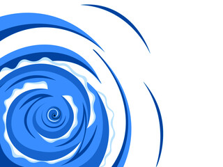 台風　渦　イラスト