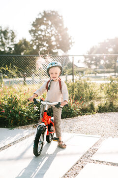 Boy Ready To Leave For First Day Of School