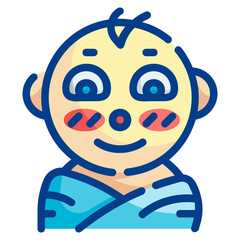 baby fill outline icon