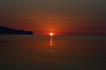 Sunrise Orange -Golden Our in Pollença Bay