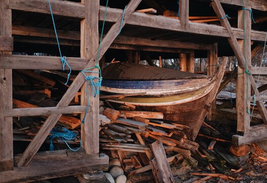 old wooden boat