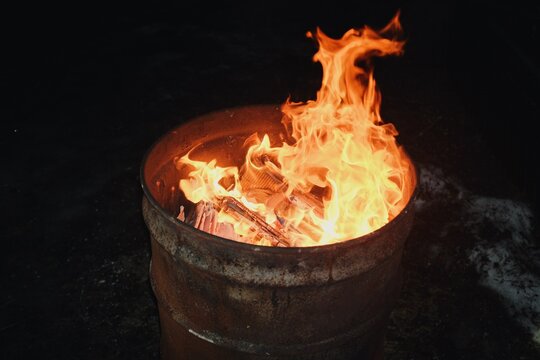 fire in a barrel