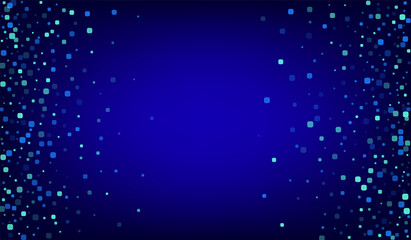 Blue Square Carnaval Blue Vector Background.