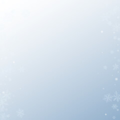 Fototapeta na wymiar White Snowflake Vector Gray Background. Fantasy