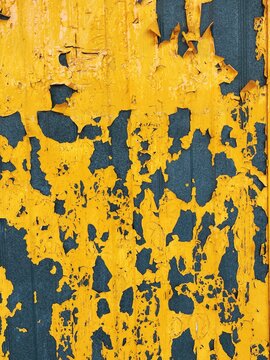 Old yellow paint