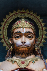Lord Hanuman statue, Hindu Monkey God, at Rishikesh village in India