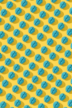 Blue brains flatlay