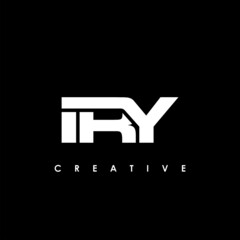 IRY Letter Initial Logo Design Template Vector Illustration - obrazy, fototapety, plakaty