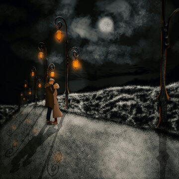 Couple in snow 