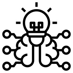 Light bulb line icon