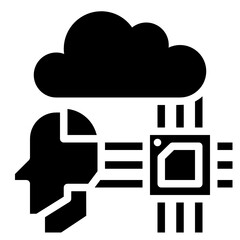 processor glyph icon