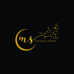 MS Logo l MS signature logo  template