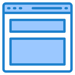 Obraz premium browser blue style icon