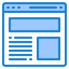 website blue style icon