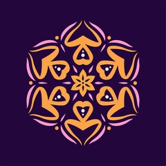 Modern mandala art vector design with a beautiful mix of colors, suitable for all advertising design needs, both for business card designs, banners, brochures and others.
EPS format files