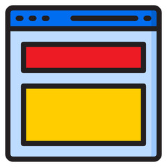 browser color line style icon