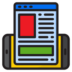 website color line style icon