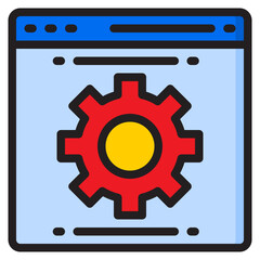 website color line style icon