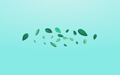 Green Greens Forest Vector Blue Background