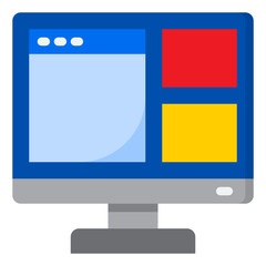 webpage flat style icon