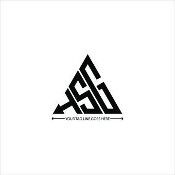 H S G letter logo creative design. H S G unique design