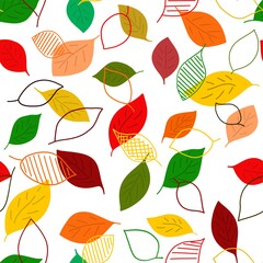 Seamless pattern of apples of different shapes and colors. illustration is hand-drawn in the style of a doodle, digital illustration. Ready design for fabric, clothing, gift paper and other items.