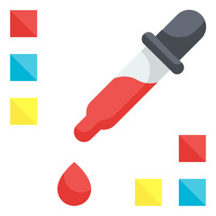 pipette flat icon