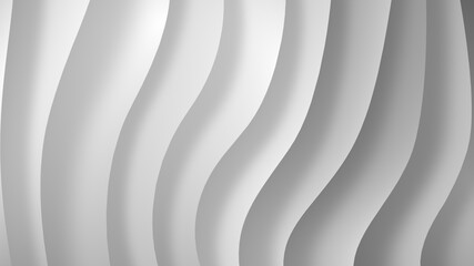 White gray gradient geometric abstract background. Elegant curved lines and shape with color graphic design. 3d Rendering.....