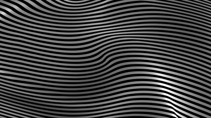 Black and white curve wave line abstract background.