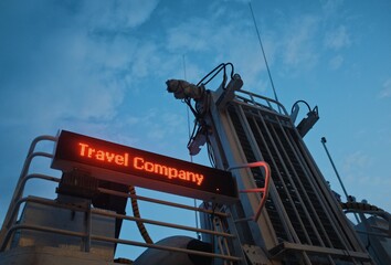 travel company sign