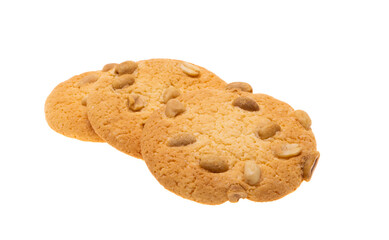 cookies with peanuts isolated