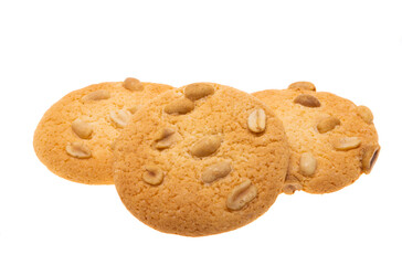 cookies with peanuts isolated