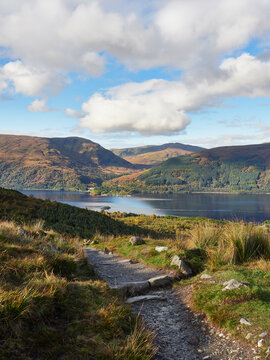 View to Inverberg on Loch Lomond. Loch Lomond and the Trossachs.