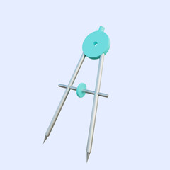 3d illustration simple object term stationery orleon