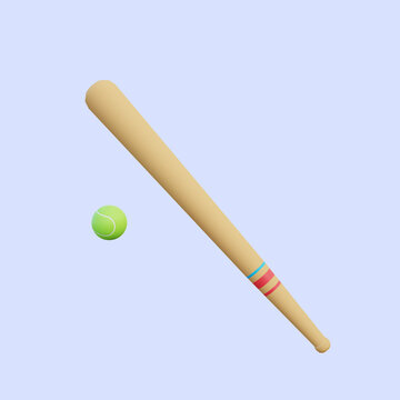 3d illustration simple object sport baseball