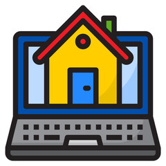 home color line style icon