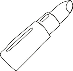 Lipstick drawing vector