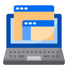 browser flat style icon