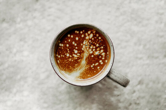 foamy coffee