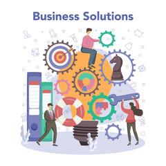 Business top management concept. Successful strategy and leadership