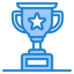 trophy blue style icon