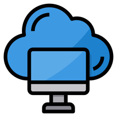 Cloud line icon